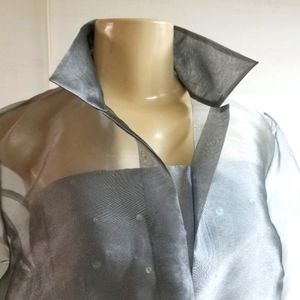 Silk + Sequins Skirt 3 Piece Suit 4P Vintage Ann Taylor